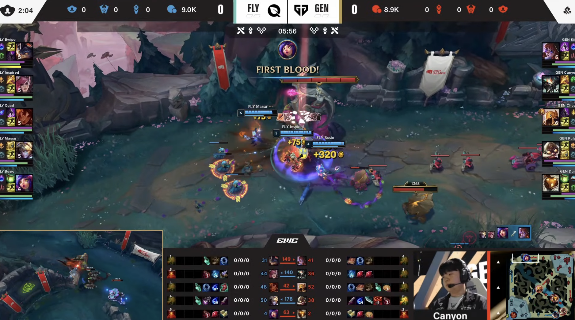 Baccara Gaming-🎮EWC淘汰赛战报：GenG 2-0完胜FLY晋级四强，将战G2