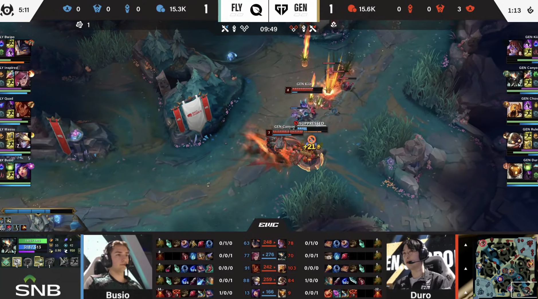 Baccara Gaming-🎮EWC淘汰赛战报：GenG 2-0完胜FLY晋级四强，将战G2