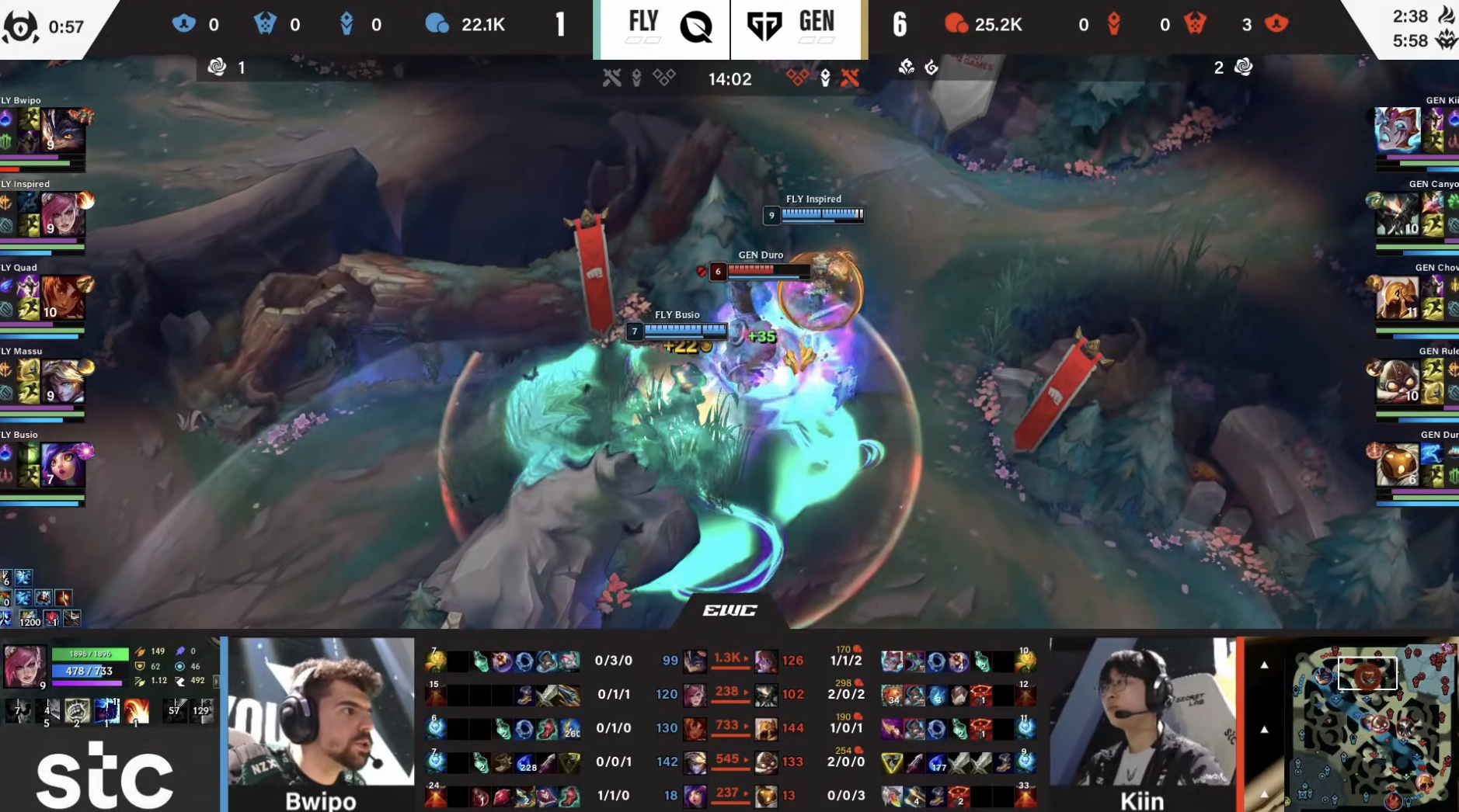 Baccara Gaming-🎮EWC淘汰赛战报：GenG 2-0完胜FLY晋级四强，将战G2