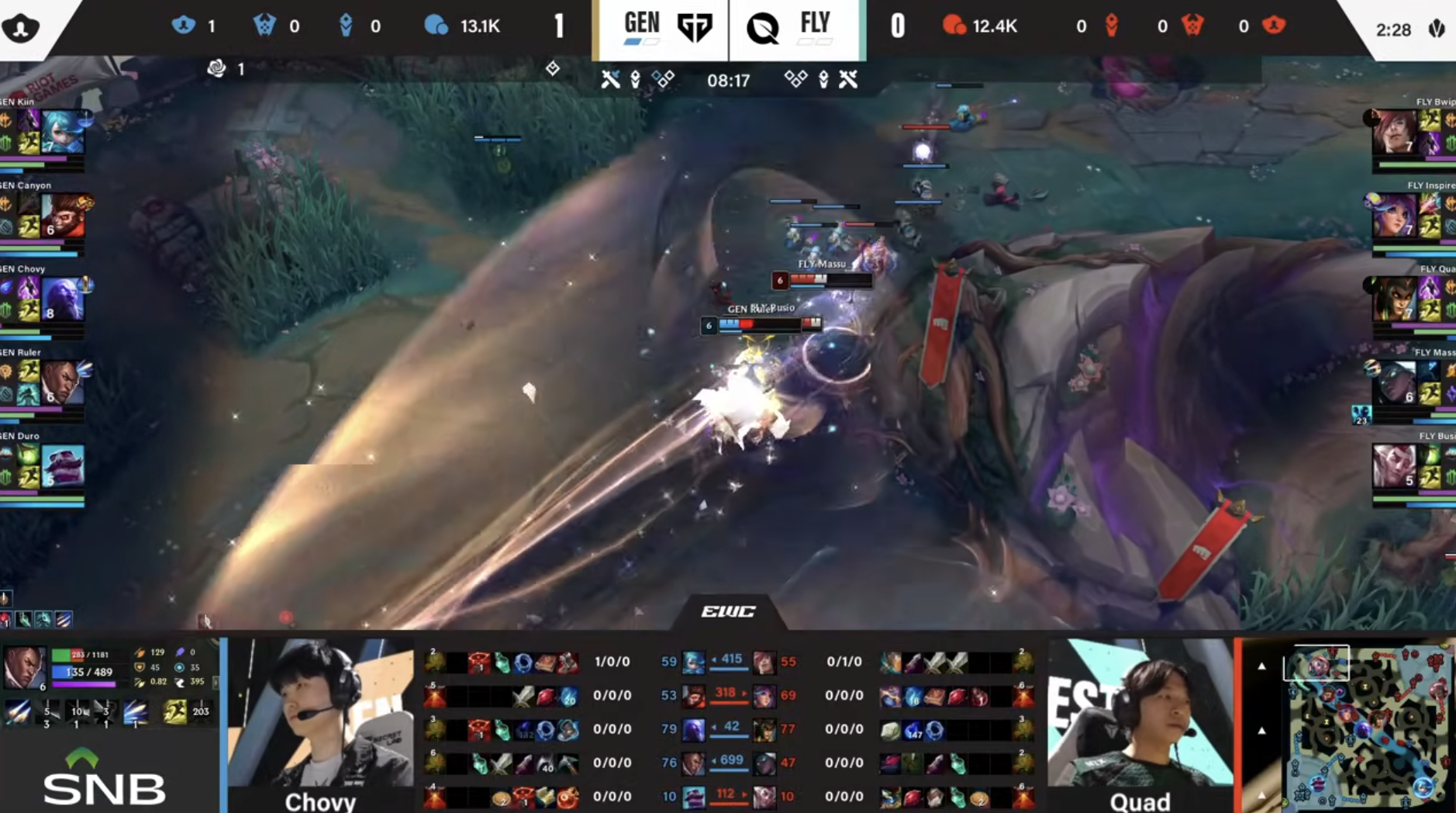 Baccara Gaming-🎮EWC淘汰赛战报：GenG 2-0完胜FLY晋级四强，将战G2