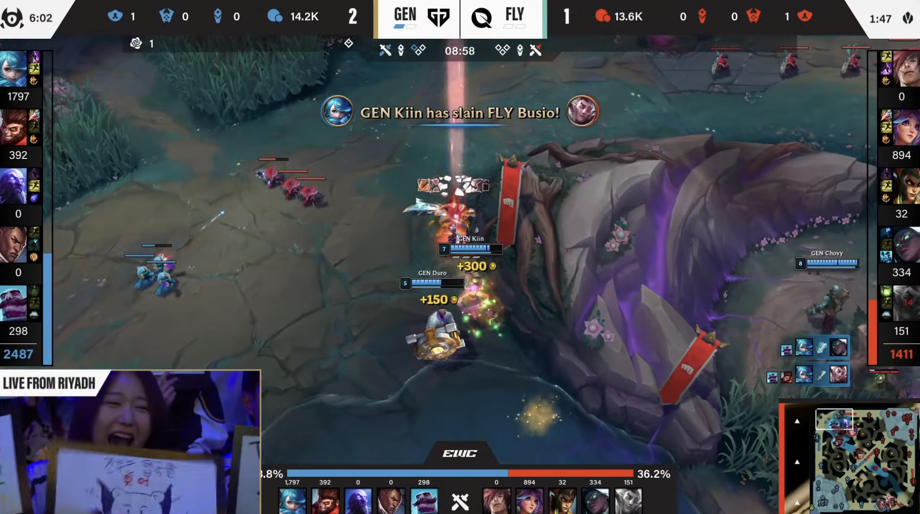 Baccara Gaming-🎮EWC淘汰赛战报：GenG 2-0完胜FLY晋级四强，将战G2