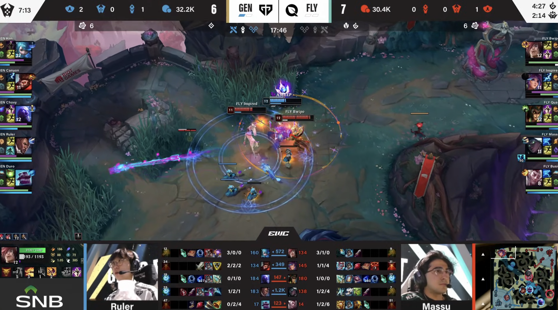 Baccara Gaming-🎮EWC淘汰赛战报：GenG 2-0完胜FLY晋级四强，将战G2