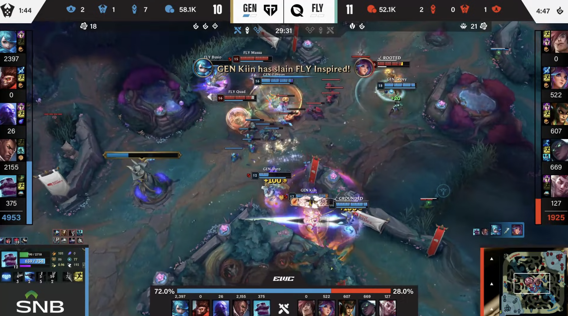 Baccara Gaming-🎮EWC淘汰赛战报：GenG 2-0完胜FLY晋级四强，将战G2